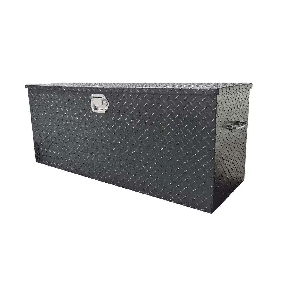 صناديق أدوات الشاحنات ذات الفتح العلوي مع رش الطاقة السوداء