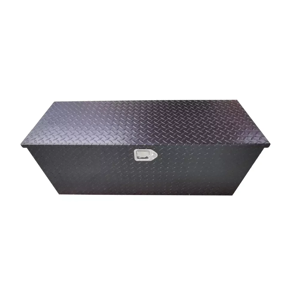 صناديق أدوات الشاحنات ذات الفتح العلوي مع رش الطاقة السوداء