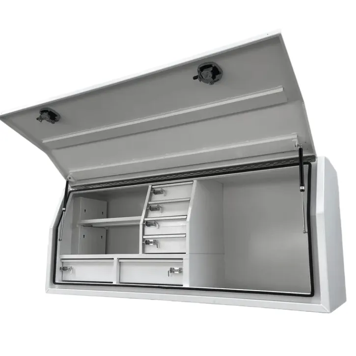 صندوق أدوات الفتح الجانبي من الألومنيوم المسطح