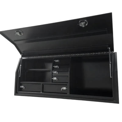 صندوق أدوات الفتح الجانبي من الألومنيوم المسطح