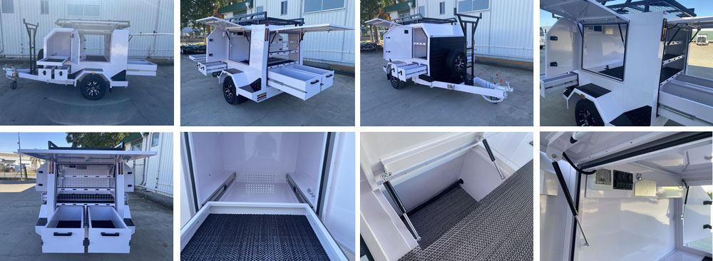 مقطورة تاجر كبيرة ذات محور واحد مقطورة تاجر كبيرة ذات محور واحد